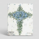 Floral Cross canvas art print