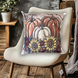 Fall Autumn Pumpkin Throw Pillow