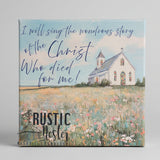 Christian shelf sitter, canvas art print