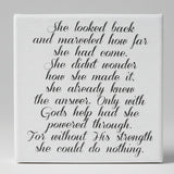 Inspirational canvas art print, gift for mom