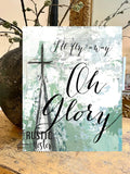 I'll Fly Away song lyrics and steeple canas art print