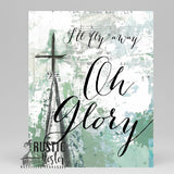 I'll Fly Away song lyrics and steeple canas art print