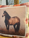 Equestrian throw pillow