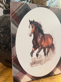 Equestrian canvas art print