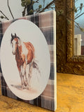Equestrian canvas art print