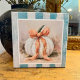 Fall canvas art print,  pumpkin decor