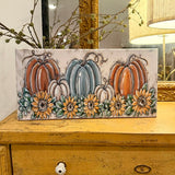Fall pumpkin canvas art print