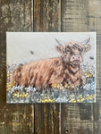 Cow canvas art print