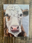 Cow canvas art print