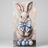 Rabbit canvas art print, spring home decor wall art
