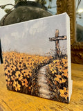 Christian shelf sitter, canvas art print