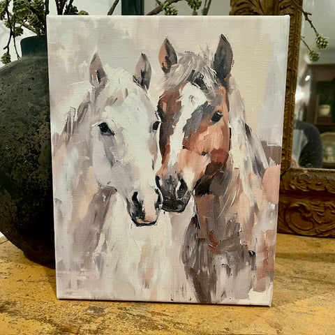 horse equestrian canvas art print