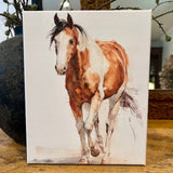 Horse canvas art print, Western style home decor