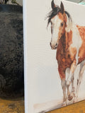 Horse canvas art print, Western style home decor