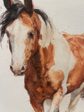 Horse canvas art print, Western style home decor