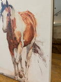 Horse canvas art print, Western style home decor
