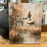 Mallards in flight, Outdoor canvas art