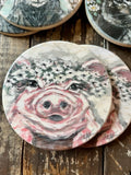 Coaster Set,  Farm animal home decor