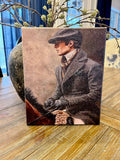 Horse rider canvas art print, Equestrian home decor