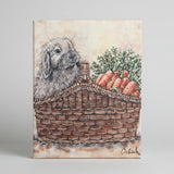 Bunny canvas art print, Easter home decor