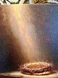 Crown of thorns canvas art print, Spiritual home decor