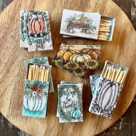 Fall Matchbox, set of 6