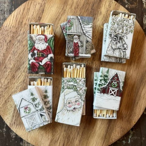 Christmas matchbox, set of 6