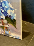 Hydrangeas floral canvas art print