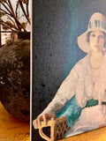 Vintage woman Portrait canvas art print