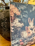 Bunny family in  flowers