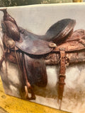 Equestrian canvas art print, Horse  home decor