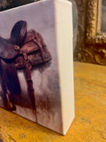 Equestrian canvas art print, Horse  home decor