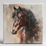 Equestrian canvas art print, horse home decor