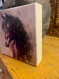 Equestrian canvas art print, horse home decor