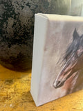 Equestrian canvas art print, horse home decor