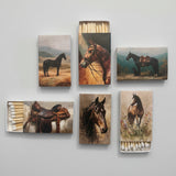 Equestrian art set of 6 matchboxes