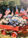 Americana canvas art print home decor