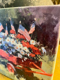 Americana canvas art print home decor
