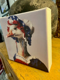 Americana canvas art print, whimsical home decor
