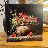 Floral canvas art print,  home and garden home decor