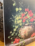 Floral canvas art print,  home and garden home decor