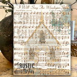 Hymn canvas art print I will Sing The Wondrous Story