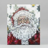 Santa Claus canvas art print, Seasonal home decor