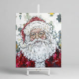 Santa Claus canvas art print, Seasonal home decor