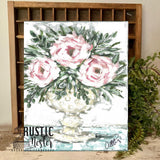 Pink Peonies  Canvas Art Print
