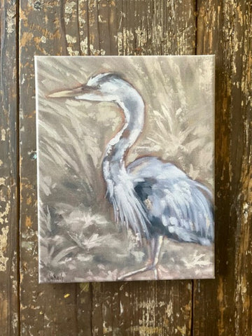 Great Blue Heron canvas art print